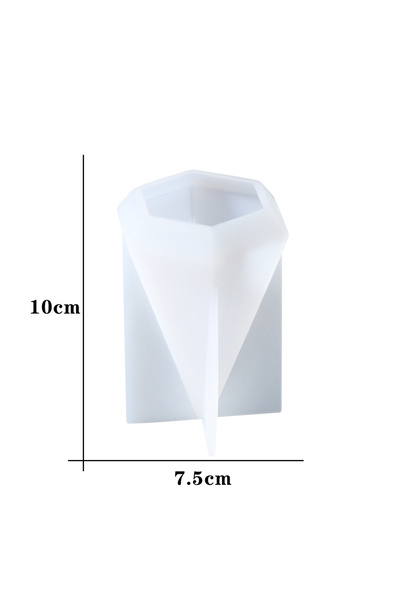 choice2 Style 2 Pyramid Geometric Ring Cone Silicone Mold Triangle Crystal DI...