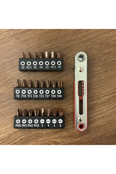 Choice3 24PC 1/4 Drive Bidirectional Ratchet Screwdriver Set Multifunctional ...