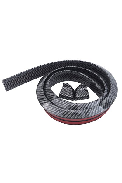 Choice1 Carbon fiber grain Universal 5D Carbon Fiber Car Spoiler DIY Styling ...