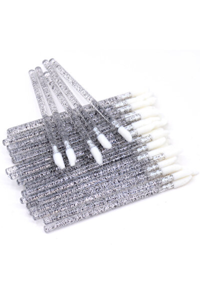 Choice4 فرشاة شفاه كريستال بلاك للاستخدام مرة واحدة، 100 قطعة، فرشاة مكياج لت...