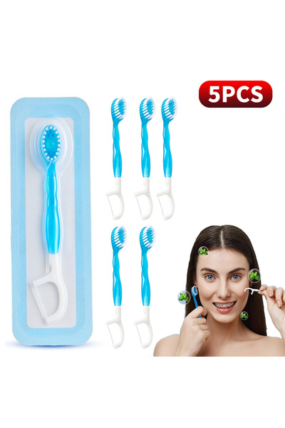 choice2 5 قطع 30/10/5 قطع فرشاة أسنان متعددة الوظائف خمسة في واحد، عبوة فردية...