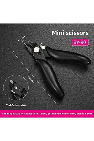 Choice3 كماشة صغيرة ذات فك مدبب، زوج واحد، قاطعة أسلاك وكابلات، معدنية، أفقية