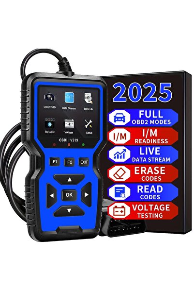 Choice4 جهاز تشخيص أعطال السيارات الأزرق V519 قارئ أكواد OBD، ماسح ضوئي OBD2 ...