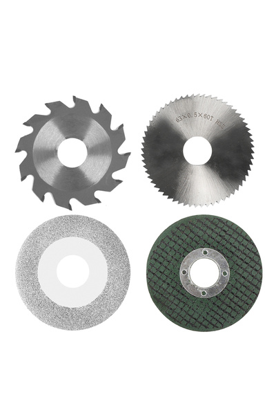 Choice4 مجموعة شفرات منشار طاولة صغيرة مكونة من 4 قطع، قطر 2.5 بوصة (63 مم)، ...