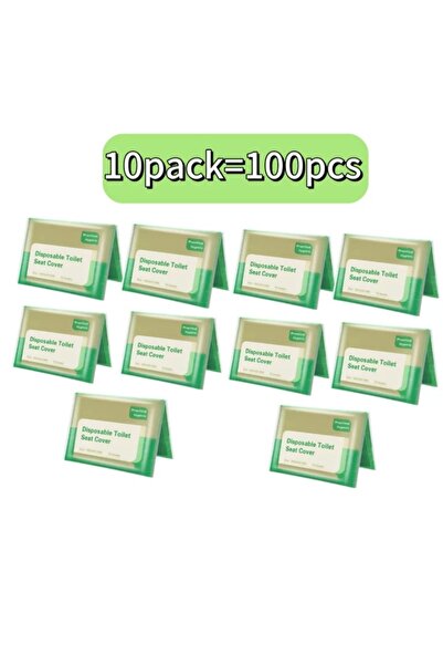 choice2 عبوة من 10 أغطية مقاعد مراحيض للاستخدام مرة واحدة، محمولة، للسفر والت...