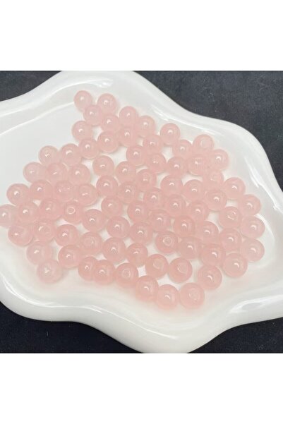 Choice3 8mm Peach 8mm/50pcs Sweet Style Dual Color Glass Loose Beads For Hand...