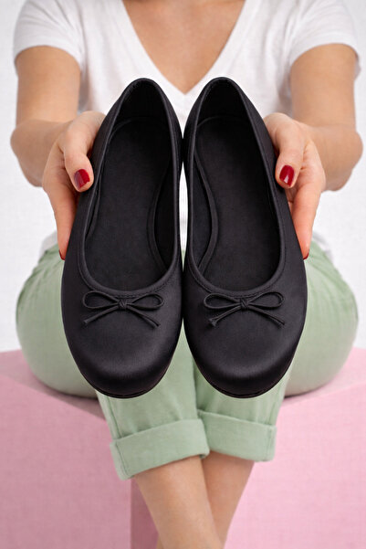 STOCON Aria Women's Satin Round Toe Buckle Women's Ballerinas – Stylish Daily...