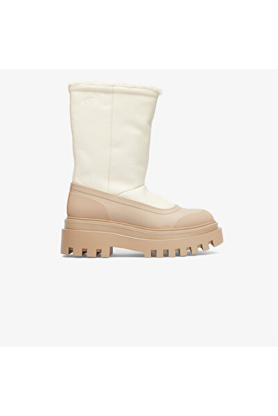 Calvin Klein Jeans Flatform Chelsea Boot Padded Kadın Kahverengi Yağmur Botu