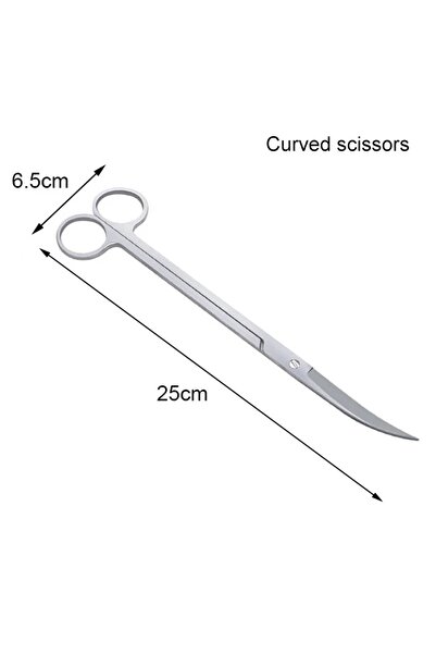 Choice5 25 مقص انحناء، مقص حوض السمك، ملقط، أداة، حوض سمك، نباتات، مقص أمواج،...