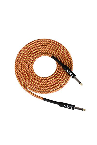 Choice12 3M Orange Yellow IRIN 3M/6M/10M Audio Cable 6.5mm Plug No Noise Audi...