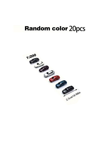 Choice1 20pcs1 to 200 Mini model painted car scale parking scenery street lay...