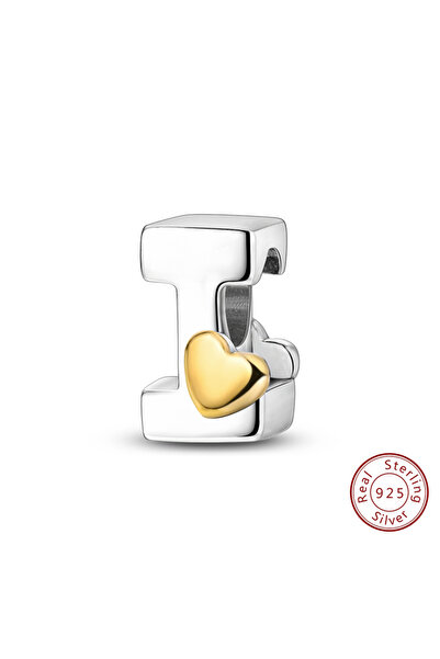 Choice13 I Classic 925 Sterling Silver 26 Letters A-Z Alphabet Charm Heart Lo...