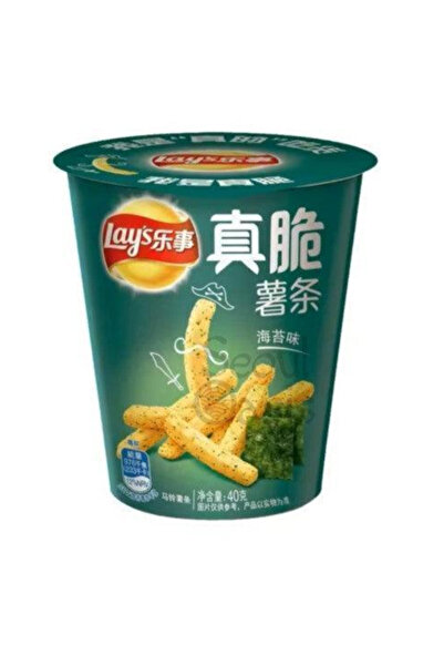 Lay's بطاطس مقلية مقرمشة بنكهة الأعشاب البحرية، عبوة من 40 قطعة × 40 غرام