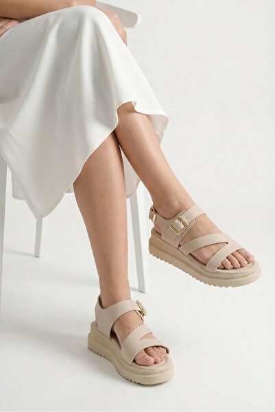 Riccon Γυναικεία Σανδάλια 0012808 Μπεζ