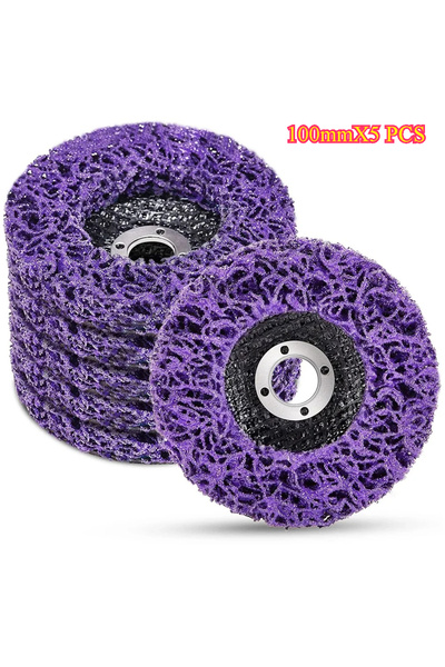 Choice4 100mmX5 1-5 Pcs 100/115/125mm Coral Disc Poly Strip Disc Grinder Stri...