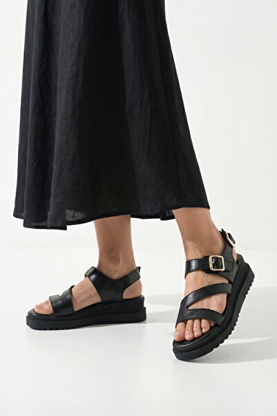 Riccon Women's Sandals 0012808 Black