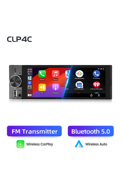 Choice1 جهاز CLP4C Junsun 1Din IPS بشاشة 6.26/6.86 بوصة لاسلكي يدعم CarPlay و...