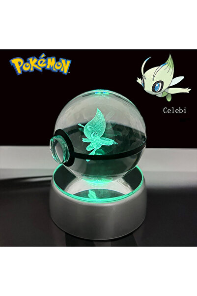 Choice38 كرة بوكيمون ثلاثية الأبعاد 5 سم مع قاعدة، سيليبي، بيكاتشو، غينغار، إ...