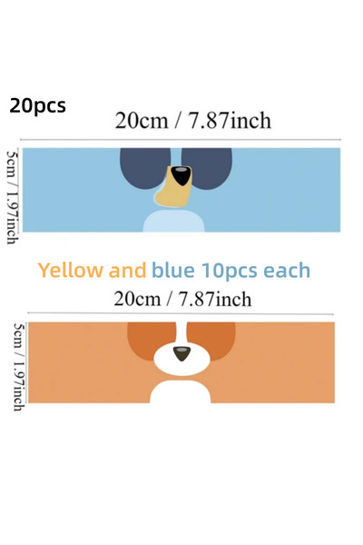 Choice L 20pcs 20pcs/10pcs Blue Dog Water Bottle Packaging Label Birthday Lab...