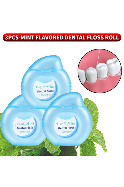 Choice1 3PCS 6PCS/3PCS/1PC Peppermint Floss Roll - Cleaning Oral Tools - Flos...