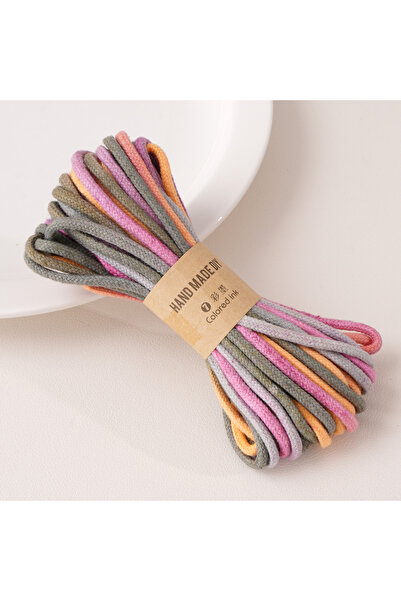 Choice6 4mm 10m Style7 4mm 10m Colored Gradient Cotton Cord - For Bag Garment...