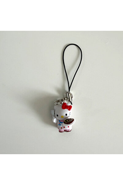 Choice3 سلسلة مفاتيح عتيقة على شكل حوت هيلو كيتي، قلادة كرتونية على شكل كعكة ...