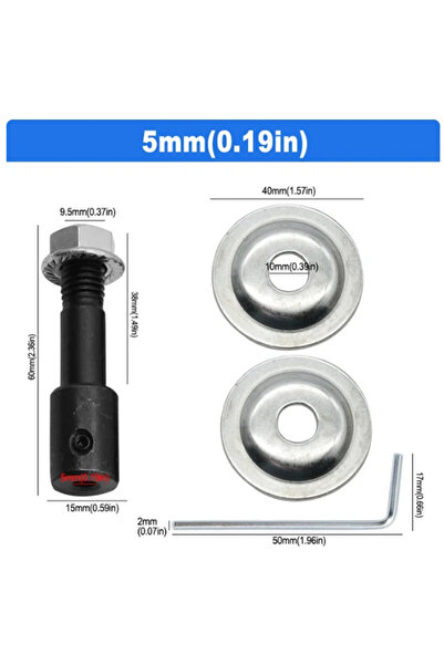 Choice6 محول محور دوران 5 مم، مجموعة واحدة، لطحن وتلميع عمود محرك 5-16 مم، من...