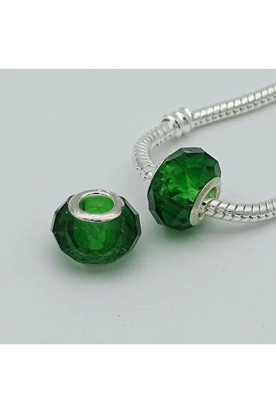 Choice13 Dark Green 10pcs/lots Faceted Murano Glass Beads Charms Fits Europea...