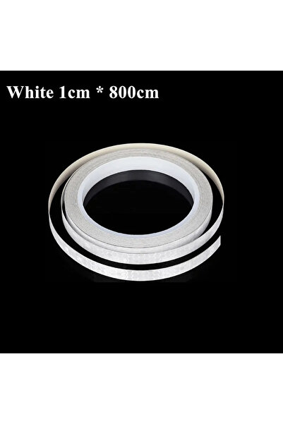 choice2 شريط عاكس للدراجات أبيض مقاس 1 سم × 8 م، بكرة مقاس 1 سم × 8 م، شريط ع...