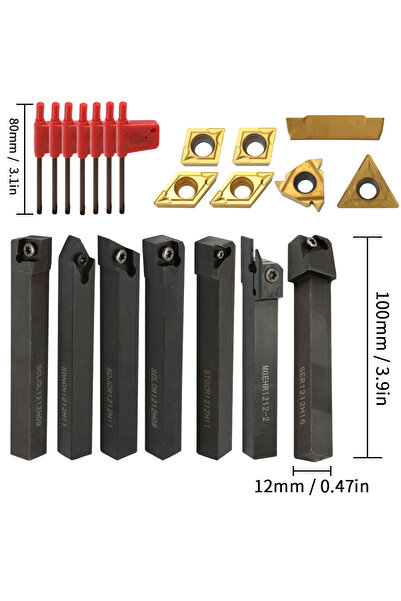 Choice4 حامل أدوات خراطة ذو ساق 12 مم، 8 مم، 10 مم، 12 مم، 16 مم، قضيب تجويف،...