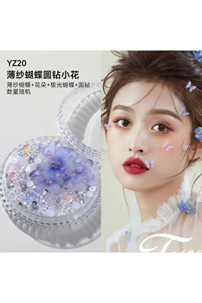 Choice16 YZ20 1 Box Eyes Face Makeup Patch Butterfly Diamond Facial Decoratio...