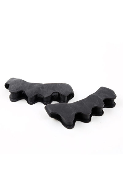 Choice1 فاصل أصابع أسود واقٍ، مناسب لليوجا، جل سيليكون، مصحح لأصابع القدم الم...