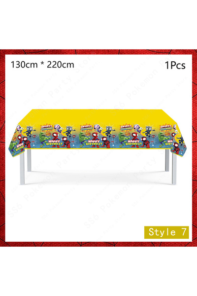 Choice25 مفرش طاولة واحد، زينة لحفلة عيد ميلاد سبايدرمان، أدوات مائدة للاستخد...