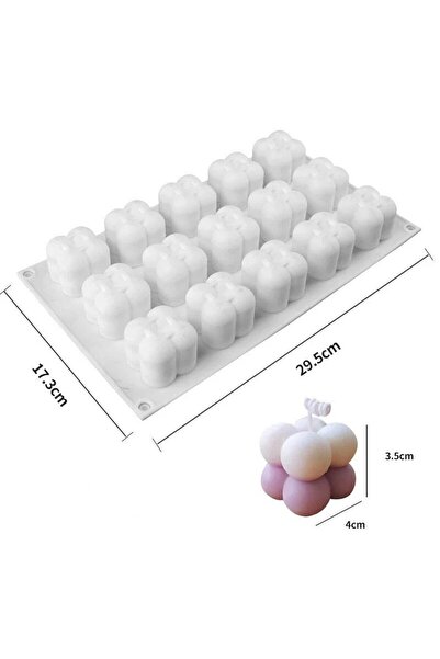 Choice6 مجموعة قوالب سيليكون ثلاثية الأبعاد لصنع الشموع على شكل مكعبات فقاعية...