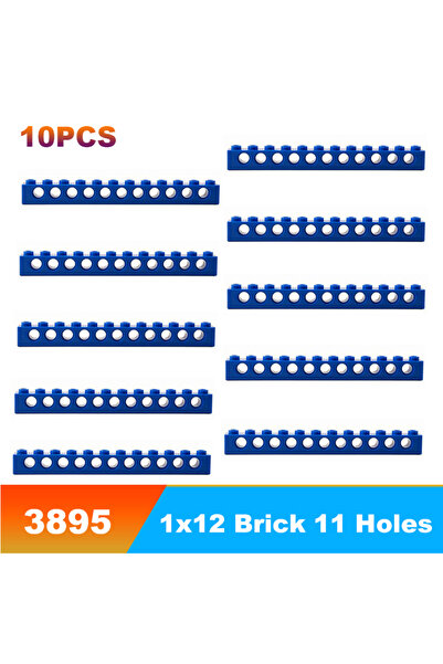 Choice11 3895 قطع زرقاء من الطوب التقني MOC، 10 قطع، أجزاء DIY 6541 3700 3206...
