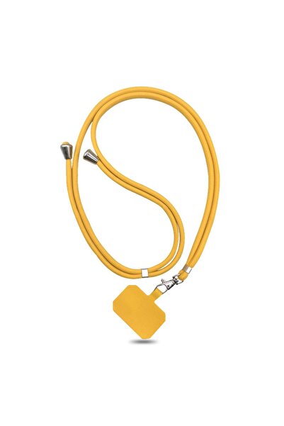 choice2 Yellow 1.5mm Colorful Phone Lanyard with Patch Adjustable Mobile Phon...