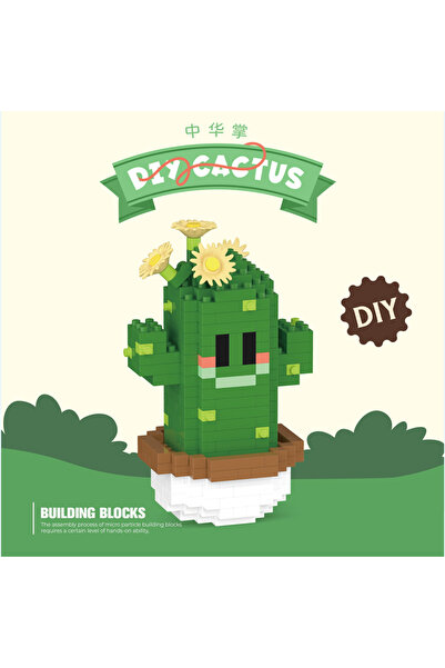 Choice7 بدون علبة 8948 منتج جديد، نباتات عصارية محاكاة، مكعبات بناء صبار، أزه...