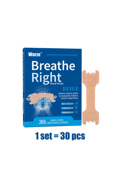 Choice3 مجموعة واحدة من شرائط بريث رايت الأنفية فائقة القوة بلون بني فاتح، حل...