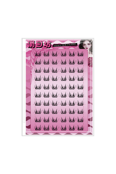 Choice3 رموش صناعية طبيعية كثيفة من المانجا، 10 صفوف، بدون غراء، بتصميم كوميك...