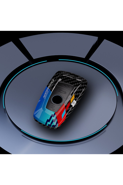 Choice3 B carbon blue Fashion Car Key Case Cover Protector Shell for BMW X1 X...