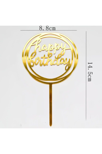 Choice10 10Pcs C 10/20Pcs 14cm Happy Birthday Cake Topper Acrylic Letter Cake...