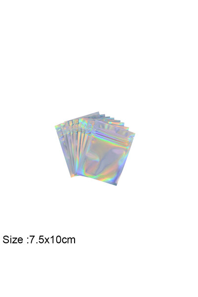 Choice8 40 قطعة، 7.5 × 10 سم، حقيبة هدايا حلوى الزفاف بتقنية الليزر الهولوغرا...