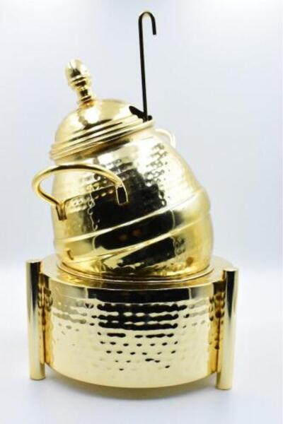 Generic Golden Stainless Steel Jar 3 Liters