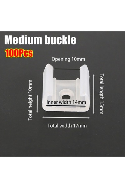 Choice3 100Pcs Style 4 100Pcs 8-20mm LED Strip Fixed Clips Holder For Fixing ...