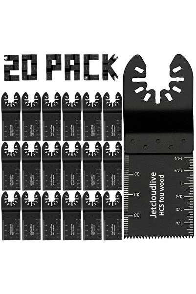 Choice1 مجموعة شفرات منشار متذبذبة مكونة من 20 قطعة، سهلة التركيب، شفرات متنو...