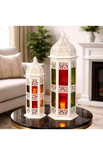 Generic Colored Eastern Lantern Set - 2 Pieces