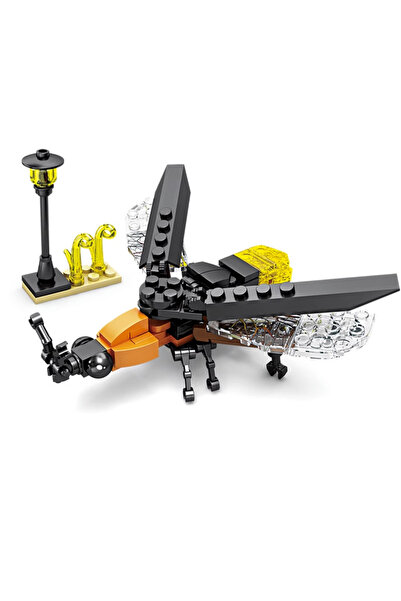 Choice1 بدون صندوق، 80040-6 مكعبات بناء إبداعية، نموذج حشرة، نحلة، يعسوب، نمل...