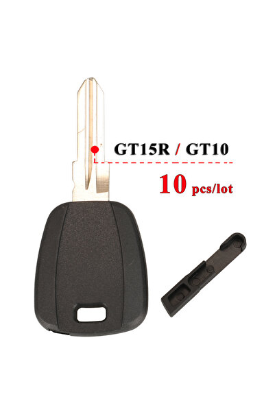 Choice1 GT15R Black jingyuqin 10pcs For Fiat Key Shell Black Blank For Fiat 5...