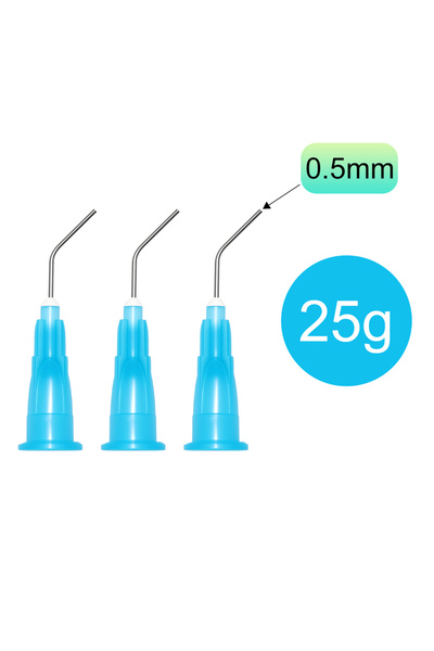Choice1 25 غرام أزرق 100 قطعة TJDent 100 قطعة/ حقيبة رؤوس إبر أسنان معقمة مسب...