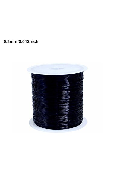 choice2 سلك معدني أسود 0.4 مم، طول 100 متر/لفة، متوفر بألوان ذهبية وفضية وسود...